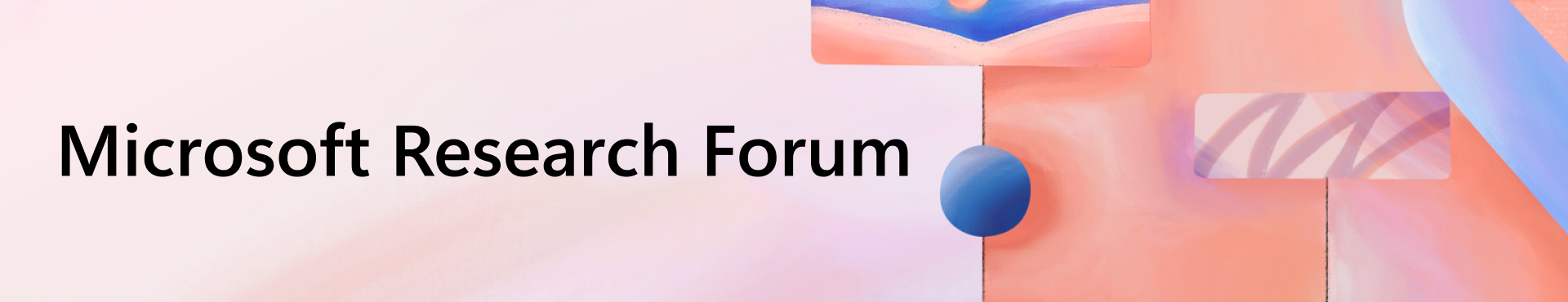 Microsoft Research Forum banner